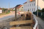 Kanalarbeiten auf der Hauptstraße in Rosenthal im September 2020